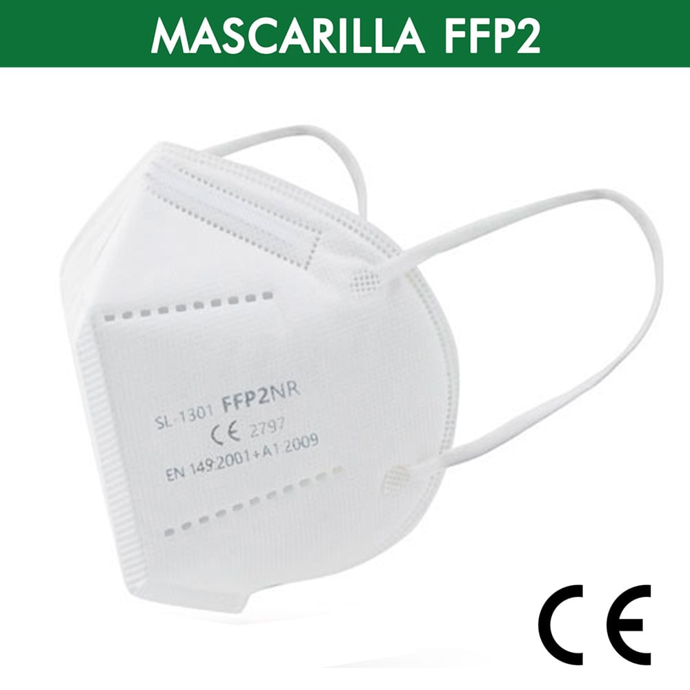 Pack de 100 Mascarillas FFP2 Desechables Color Blanco (Jiada)